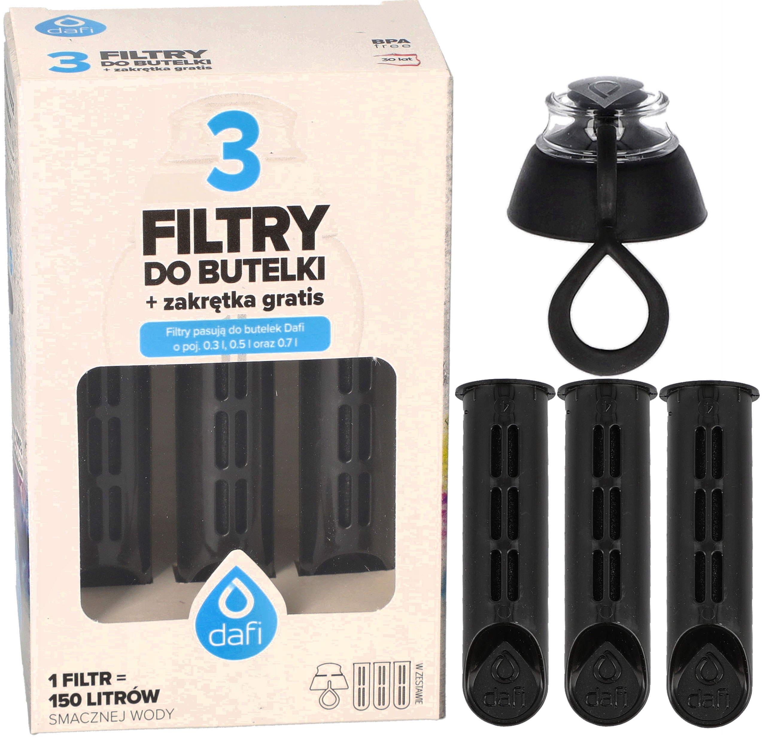 Filtračná vložka Dafi Filter Soft Solid antracit x3 3 ks.